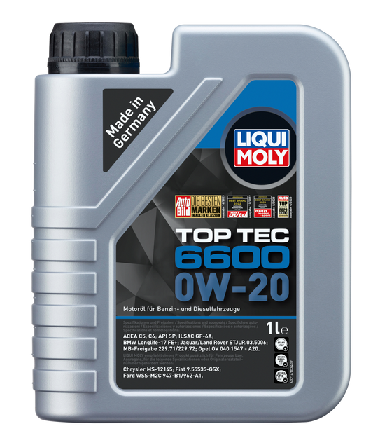 Liqui Moly Top Tec 6600 | 0W-20 | 1 Liter