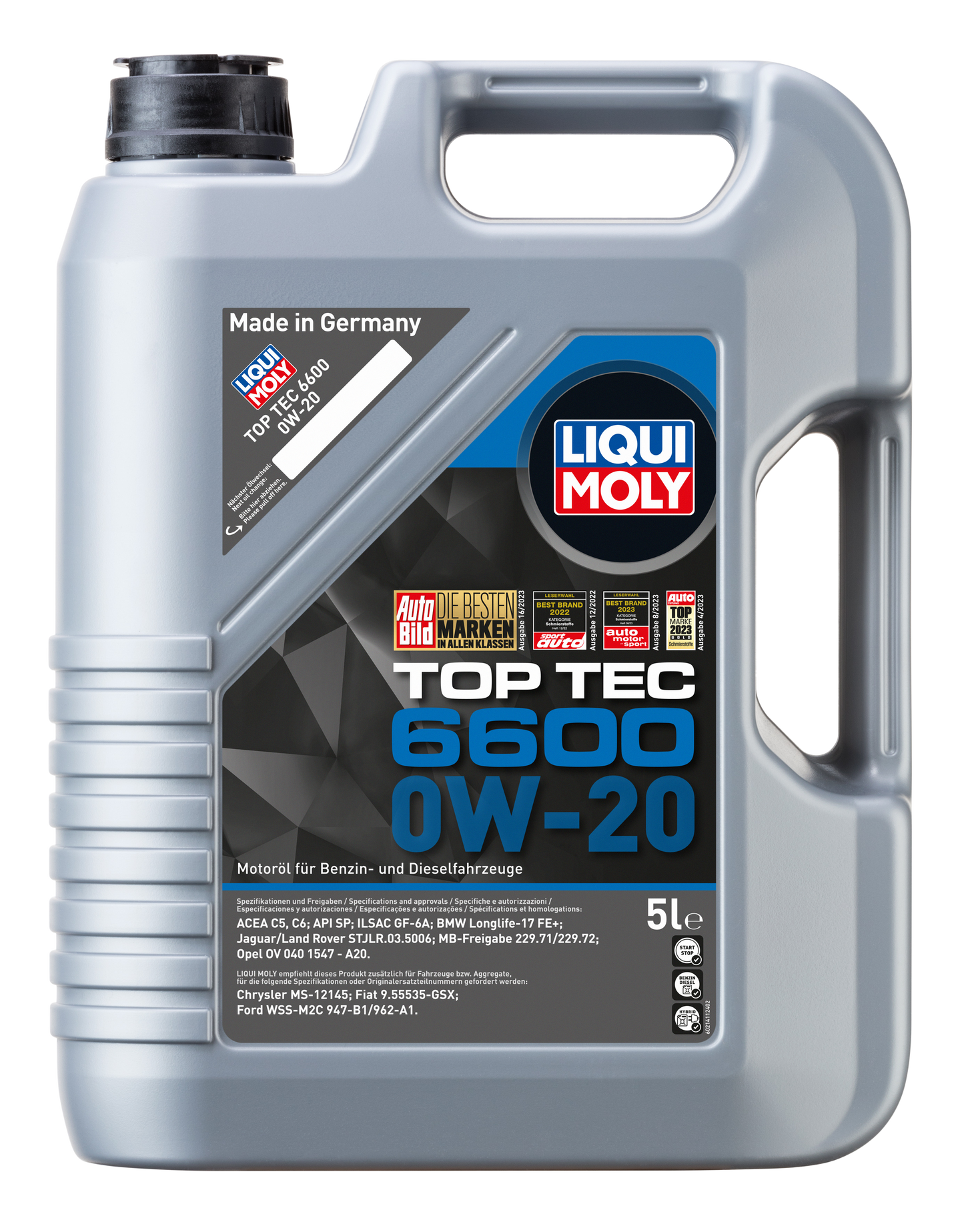 Liqui Moly Top Tec 6600 | 0W-20 | 5 Liter