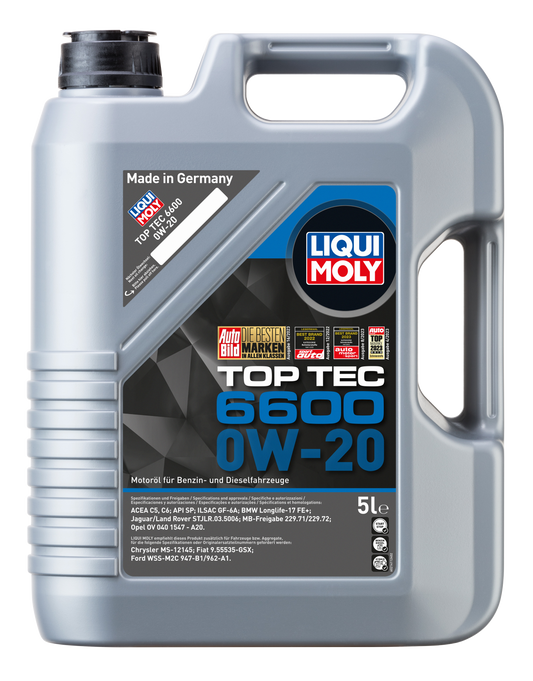 Liqui Moly Top Tec 6600 | 0W-20 | 5 Liter