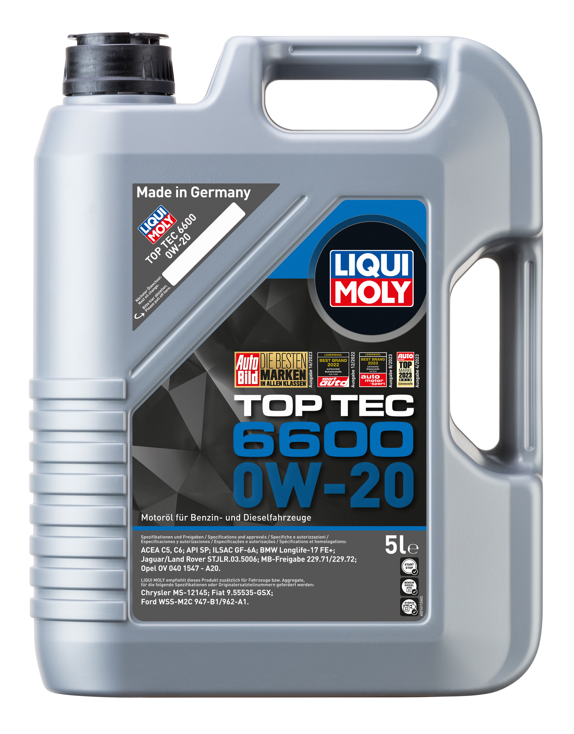 Liqui Moly Top Tec 6600 | 0W-20 | 5 Liter