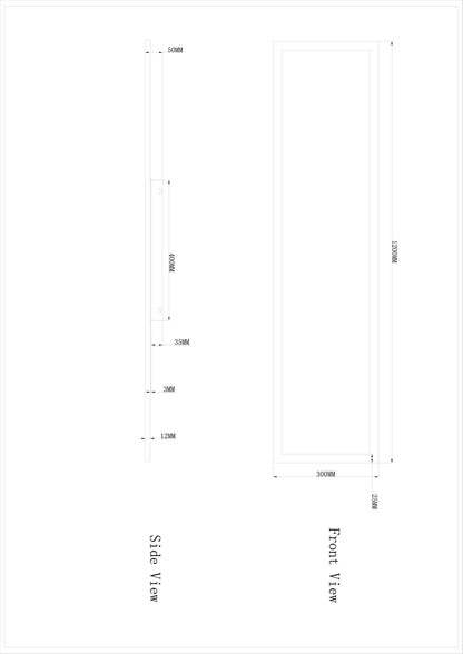 Rosi Deckenleuchte weiß 30x120cm