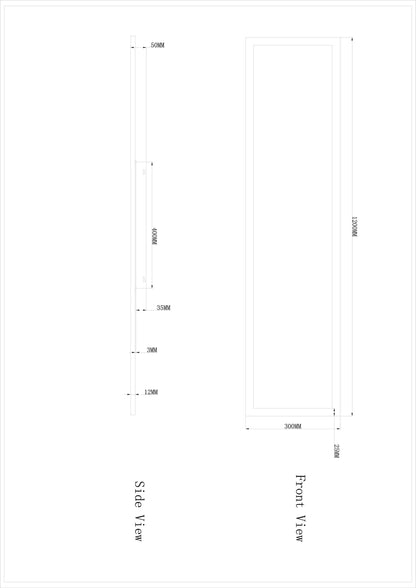 Rosi Deckenleuchte weiß 30x120cm