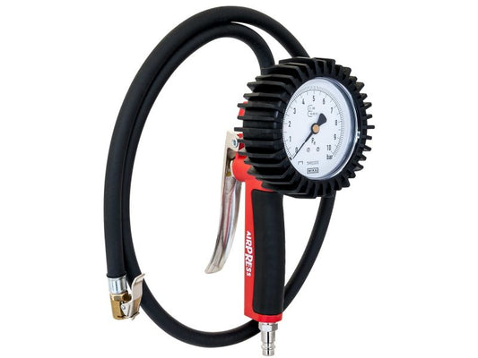Reifenfüller geeicht mit 100cm Schlauch 0-10 bar