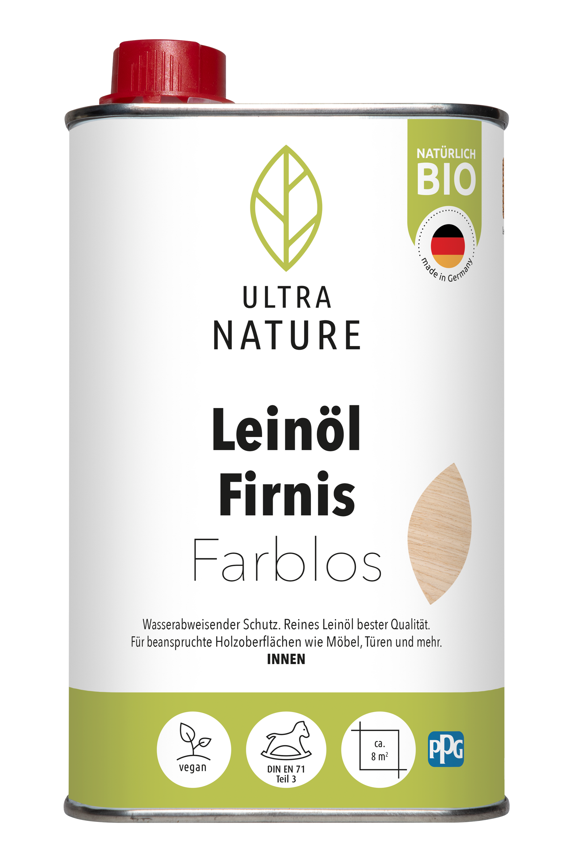 Ultra Nature Leinöl firnis Farblos 0.5L