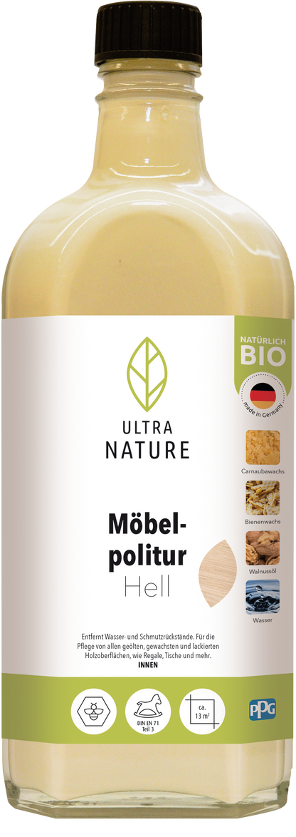 Ultra Nature Mobelpolitur Hell 0.25L