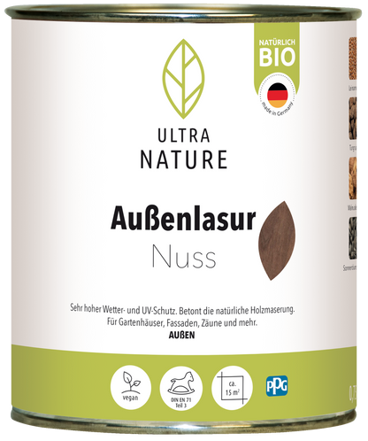 Ultra Nature Außen Lasur Nuss 0.75L