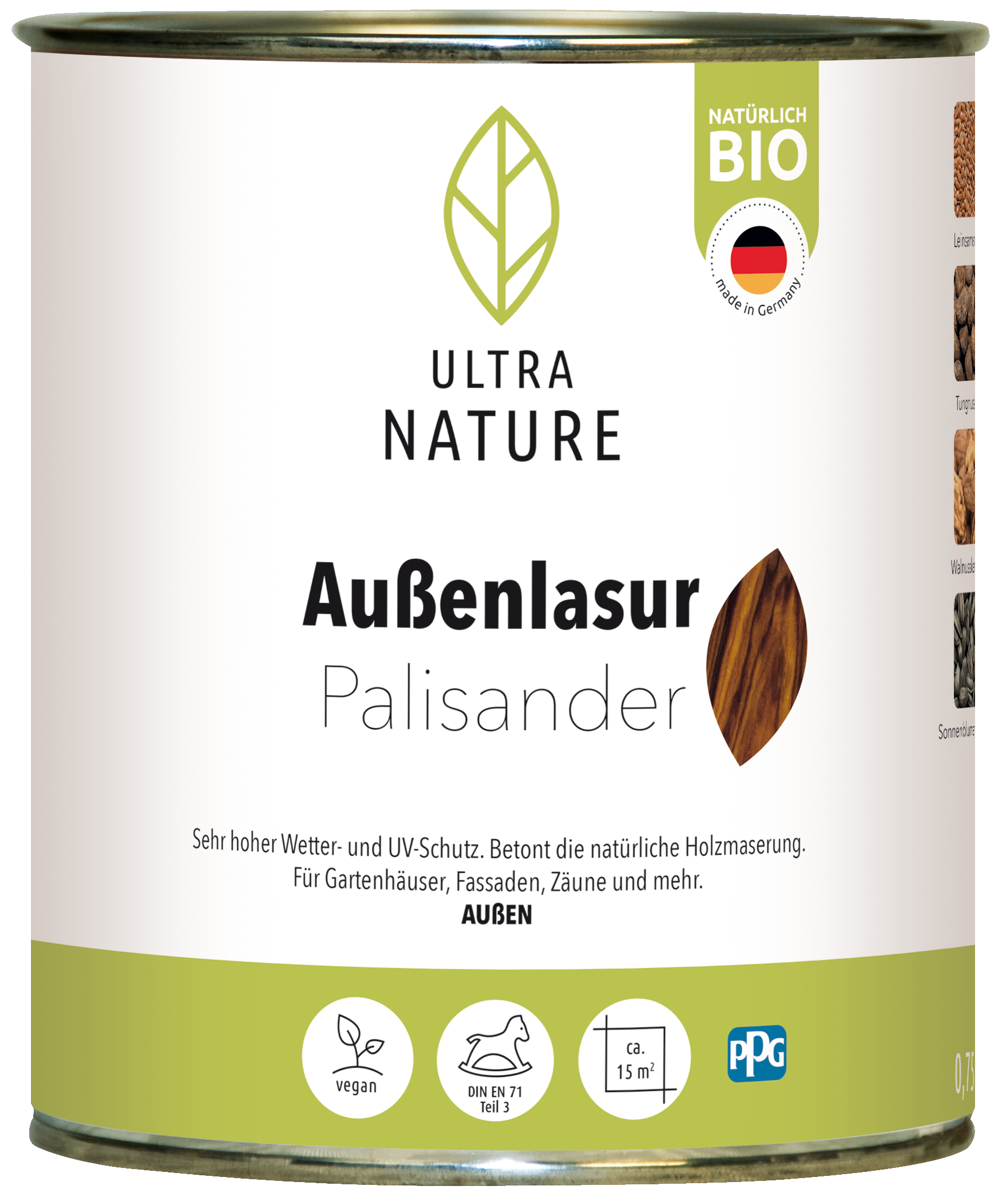 Ultra Nature Außen Lasur Palisander 0.75L