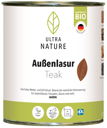 Ultra Nature Außen Lasur Teak 0.75L
