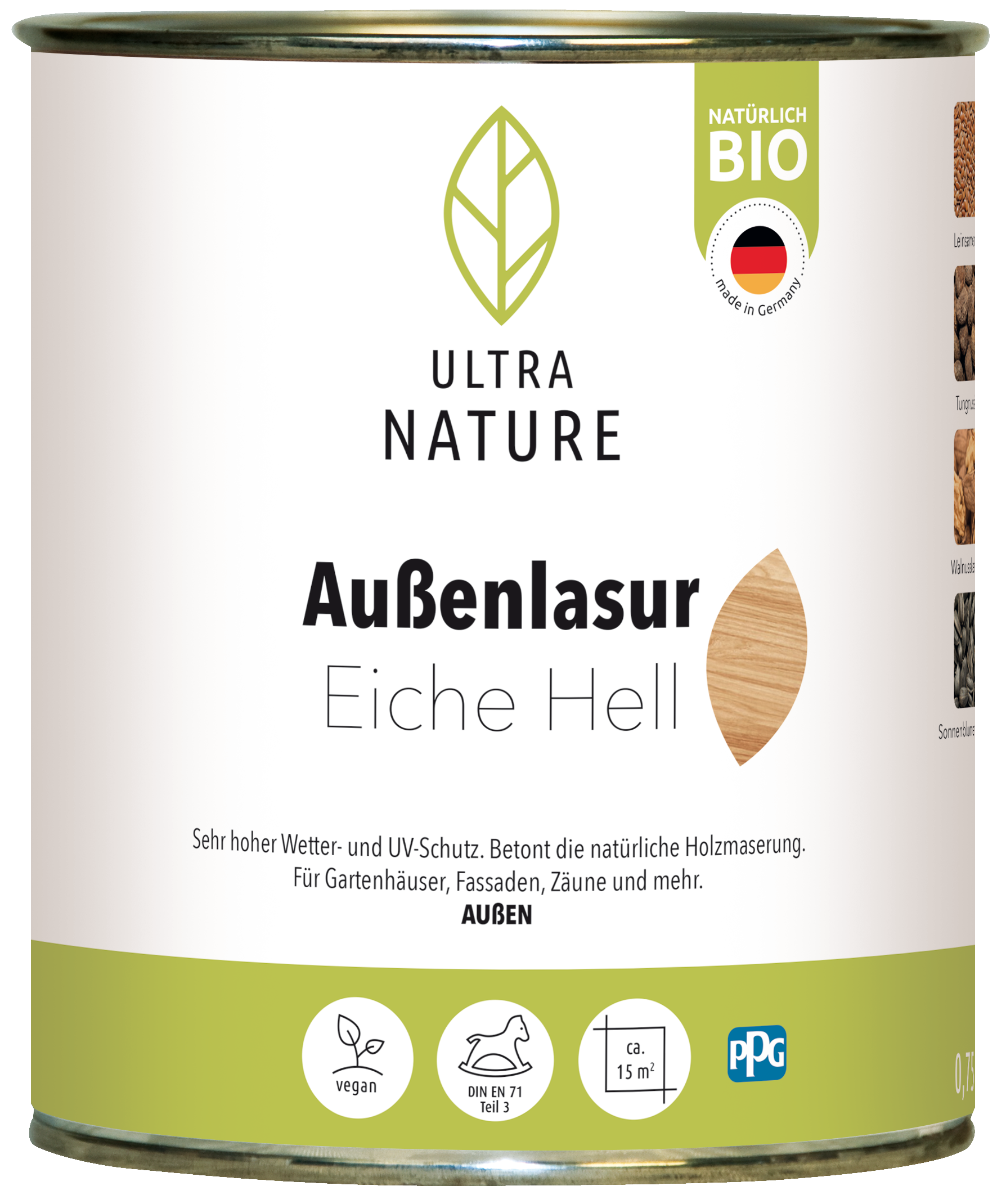 Ultra Nature Außen Lasur Eiche Hell 0.75L