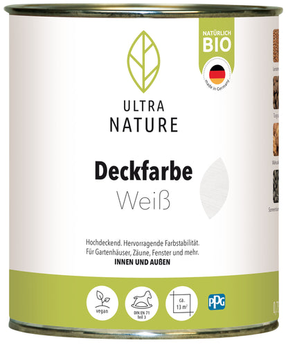 Ultra Nature Deckfarbe Weiss 0.75L