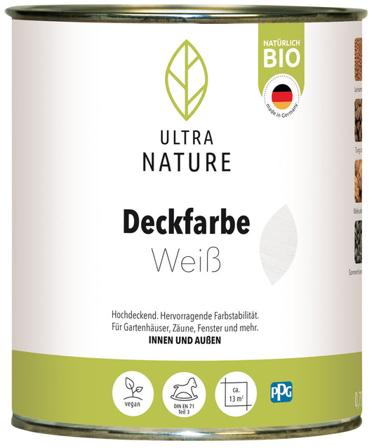 Ultra Nature Deckfarbe Weiss 0.75L