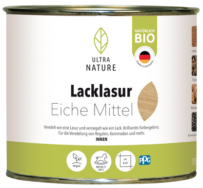 Ultra Nature Lacklasur Eiche Mittel 0.375L