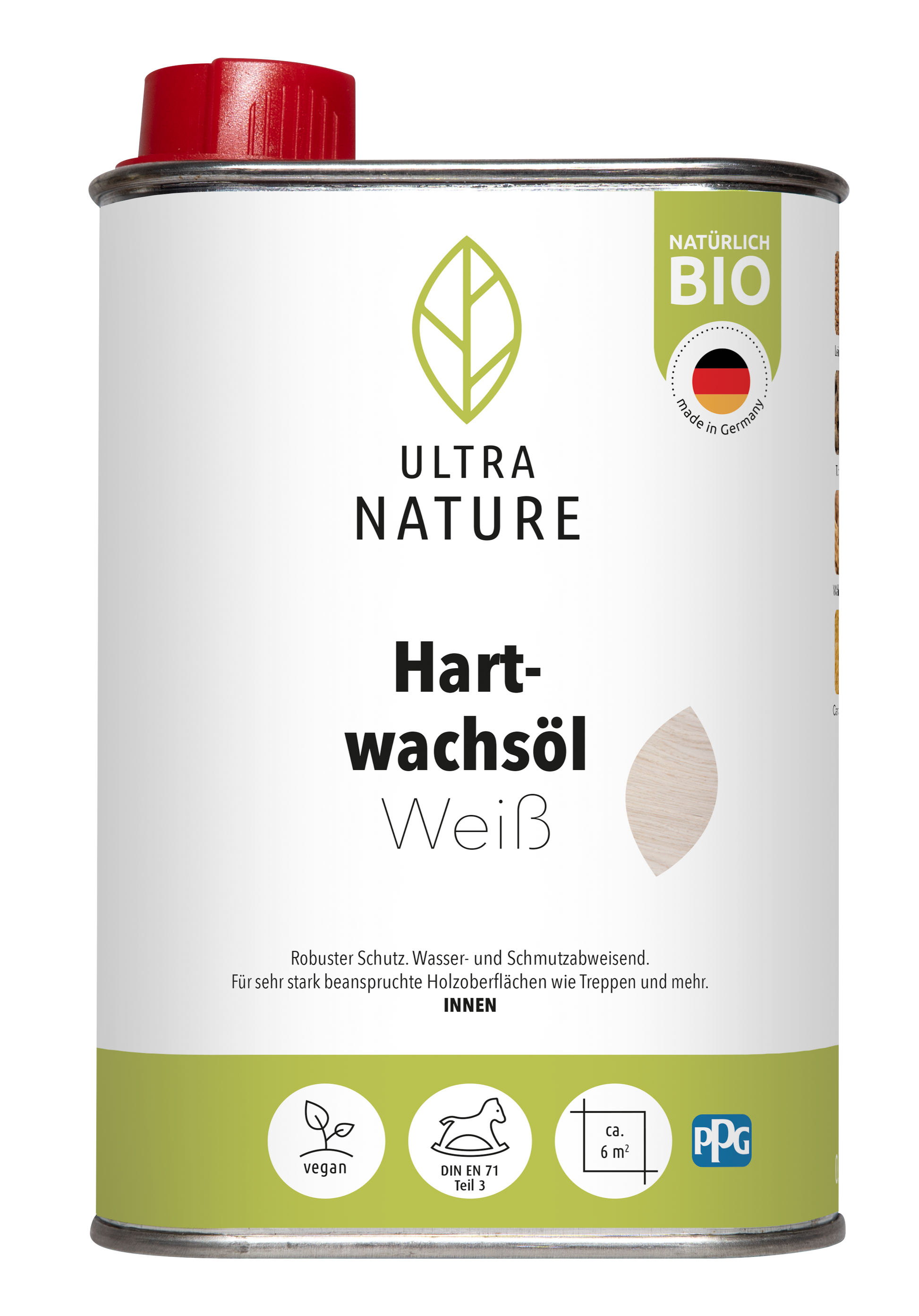 Ultra Nature Hartwachsöl Weiss 0.25L