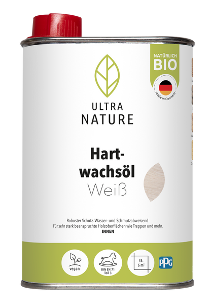 Ultra Nature Hartwachsöl Weiss 0.25L
