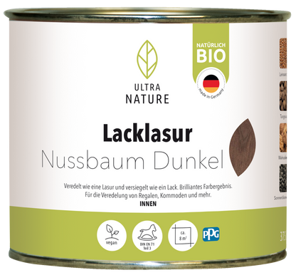 Ultra Nature Lacklasur Nussbaum Dunkel 0.375L