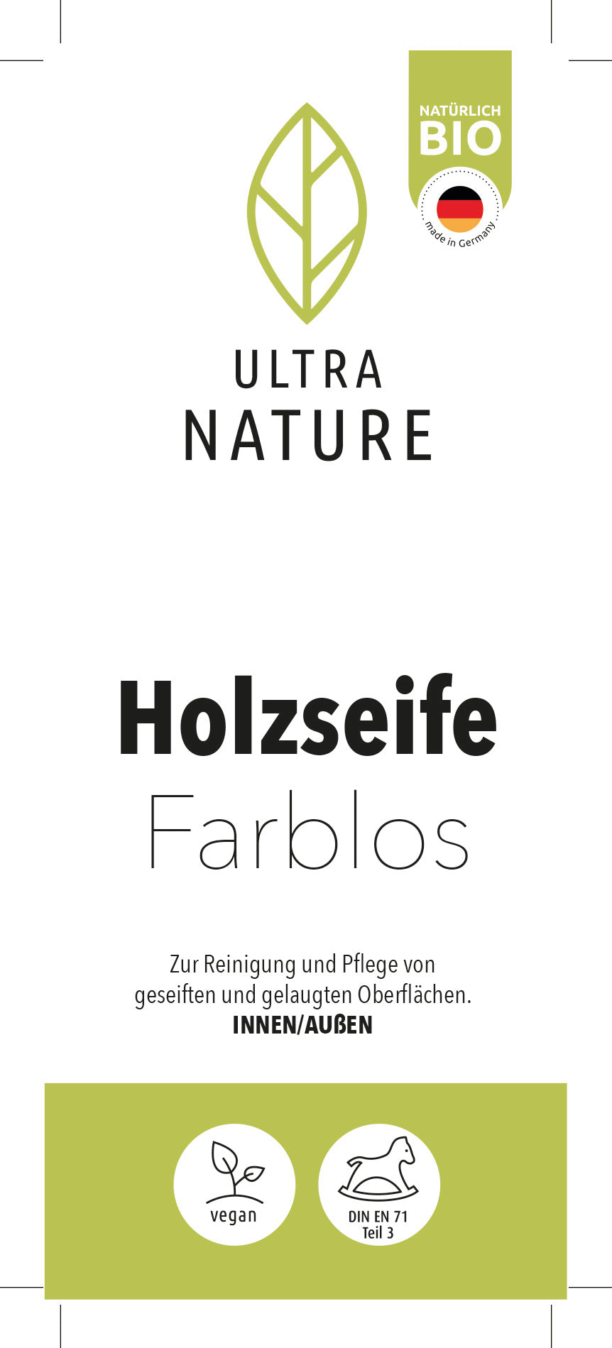 Ultra Nature Holzseife 1L farblos