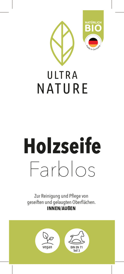 Ultra Nature Holzseife 1L farblos