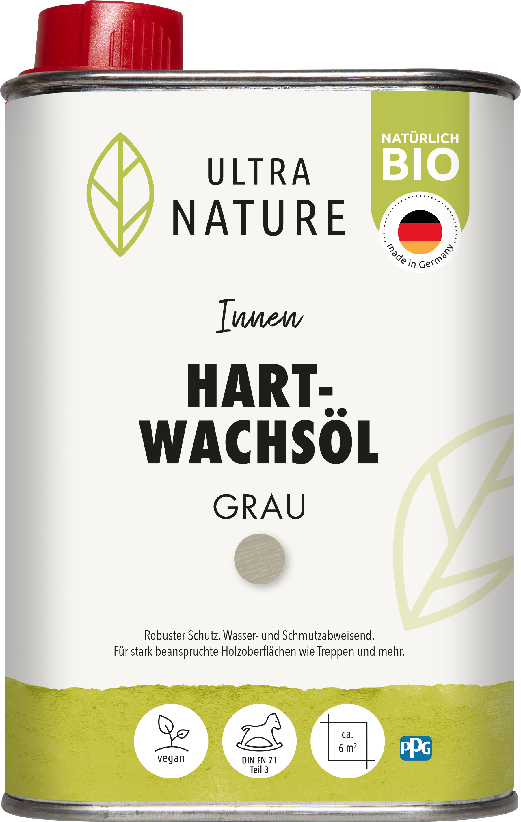 Ultra Nature Hartwachsöl grau 0,25L