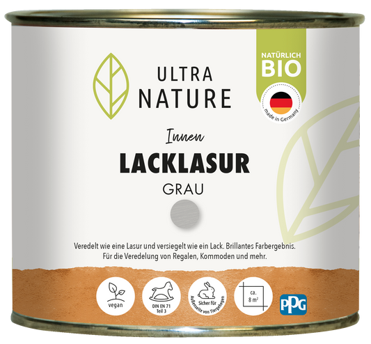 Ultra Nature Lacklasur grau 0,375L
