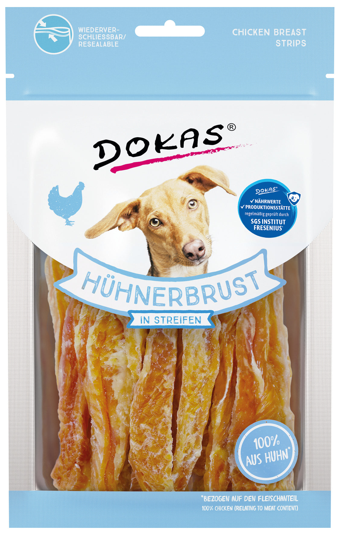 Dokas Hühnerbrust in Streifen 70 g