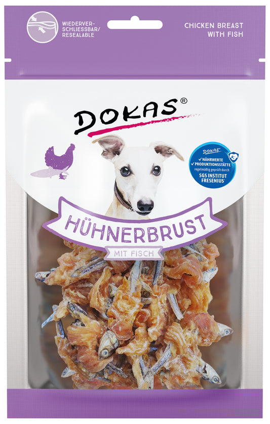 Dokas Hühnerbrust mit Fisch 70 g