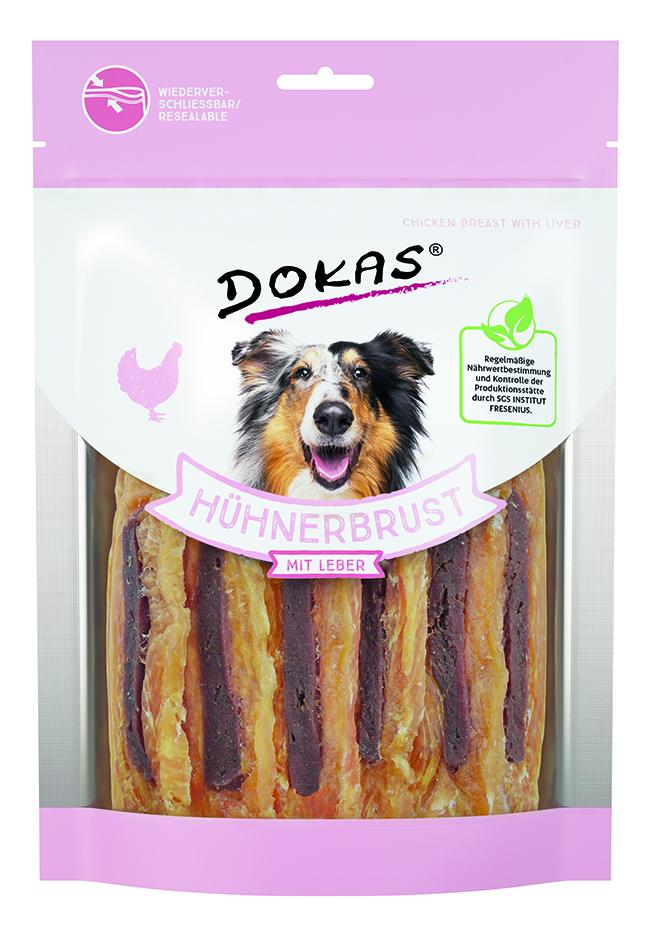 Dokas Hühnerbrust mit Leber 220 g