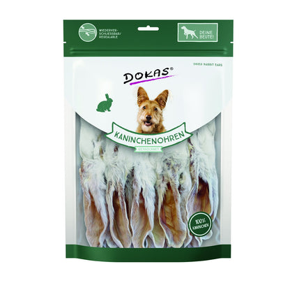 Dokas Kaninchenohren mit Fell getrocknet 180 g