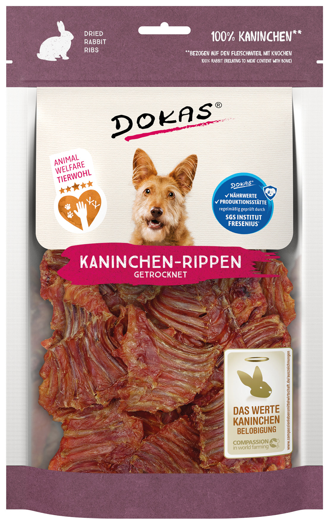 Dokas Kaninchen-Rippen mit Fleisch 100 g