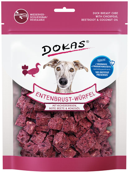 Dokas Entenbrust-Würfel Krichererbsen rote Beete 150 g