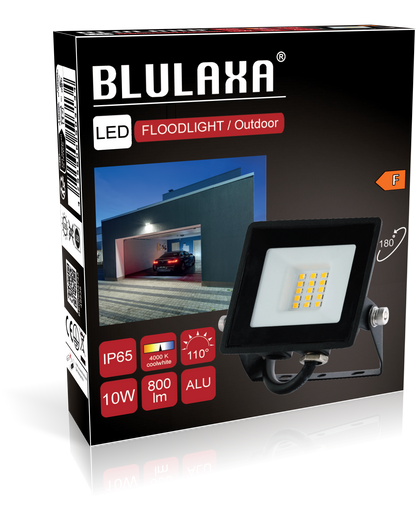 BLULAXA LED Flutlicht 10W 800lm | IP65 (neutralweiß)