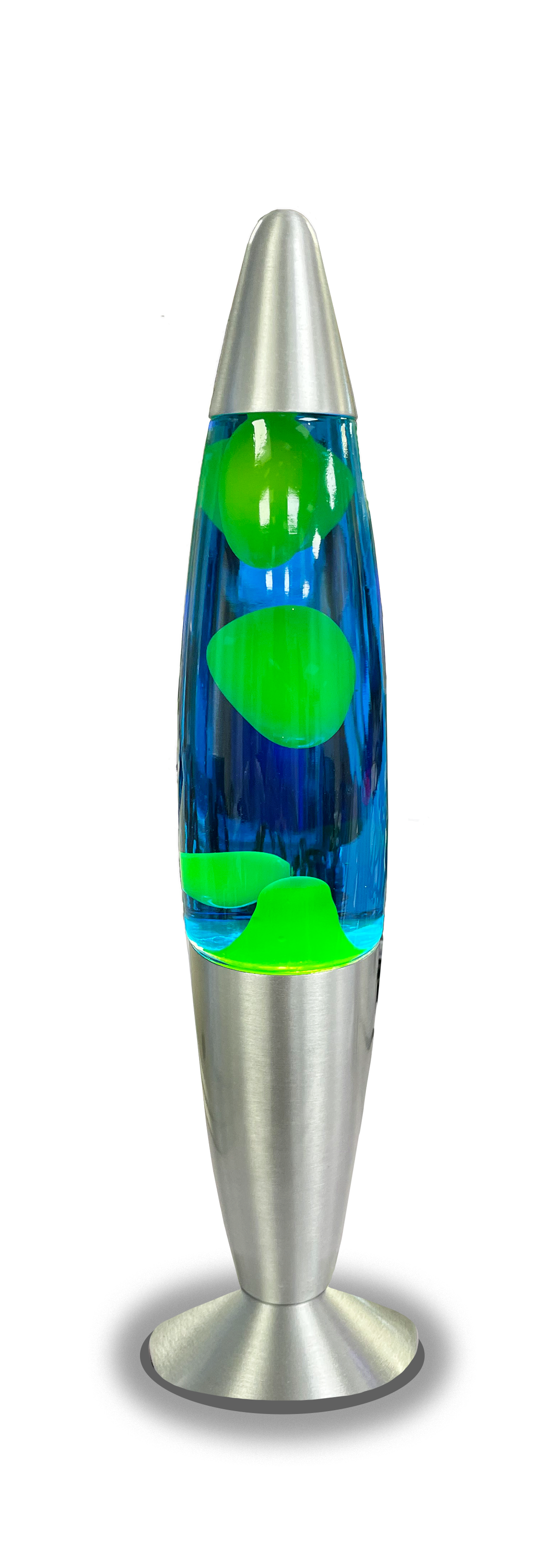 LED Lavalampe im Retro-Look blue-yellow, H 34cm