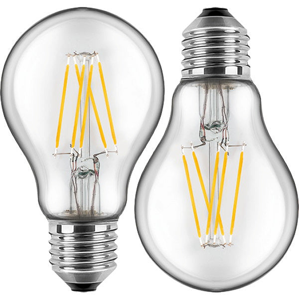 BLULAXA LED-Filament Lampe E27 810lm | ersetzt 60W (warmweiß) 2er Set