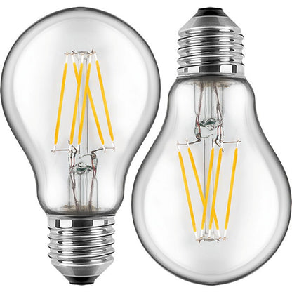 BLULAXA LED-Filament Lampe E27 810lm | ersetzt 60W (warmweiß) 2er Set