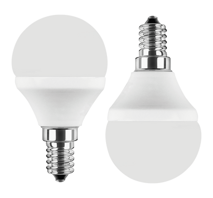 BLULAXA LED-MiniGlobe Lampe E14 470lm | ersetzt 40W (warmweiß) 2er Set