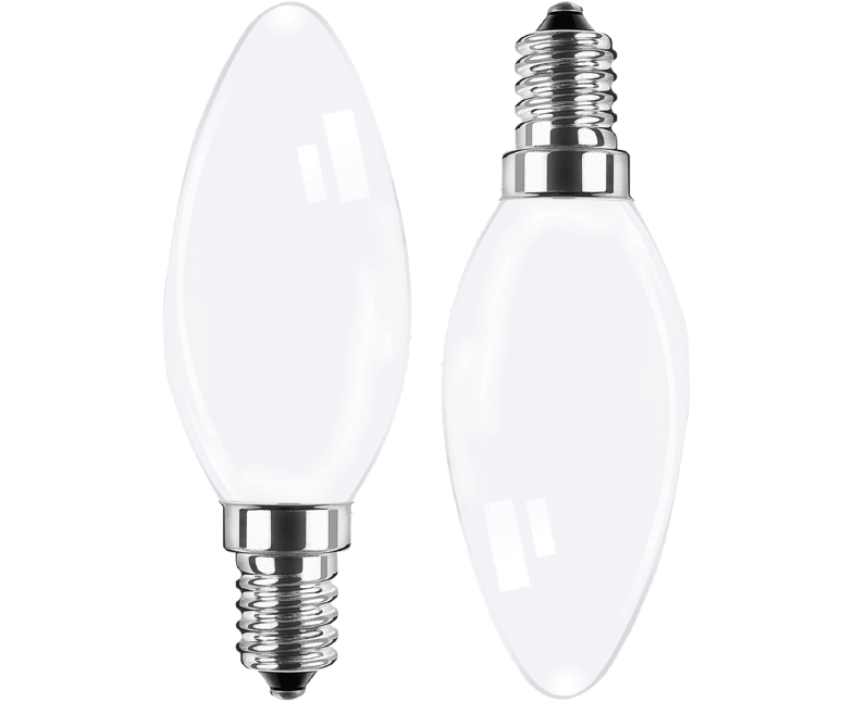 BLULAXA LED-Kerzenlampe E14 470lm | ersetzt 40W (warmweiß) 2er Set