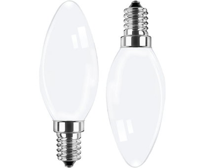 BLULAXA LED-Kerzenlampe E14 470lm | ersetzt 40W (warmweiß) 2er Set