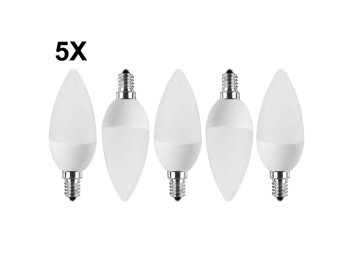 BLULAXA LED-Lampe E14 470lm | ersetzt 40W (warmweiß) 5er Set