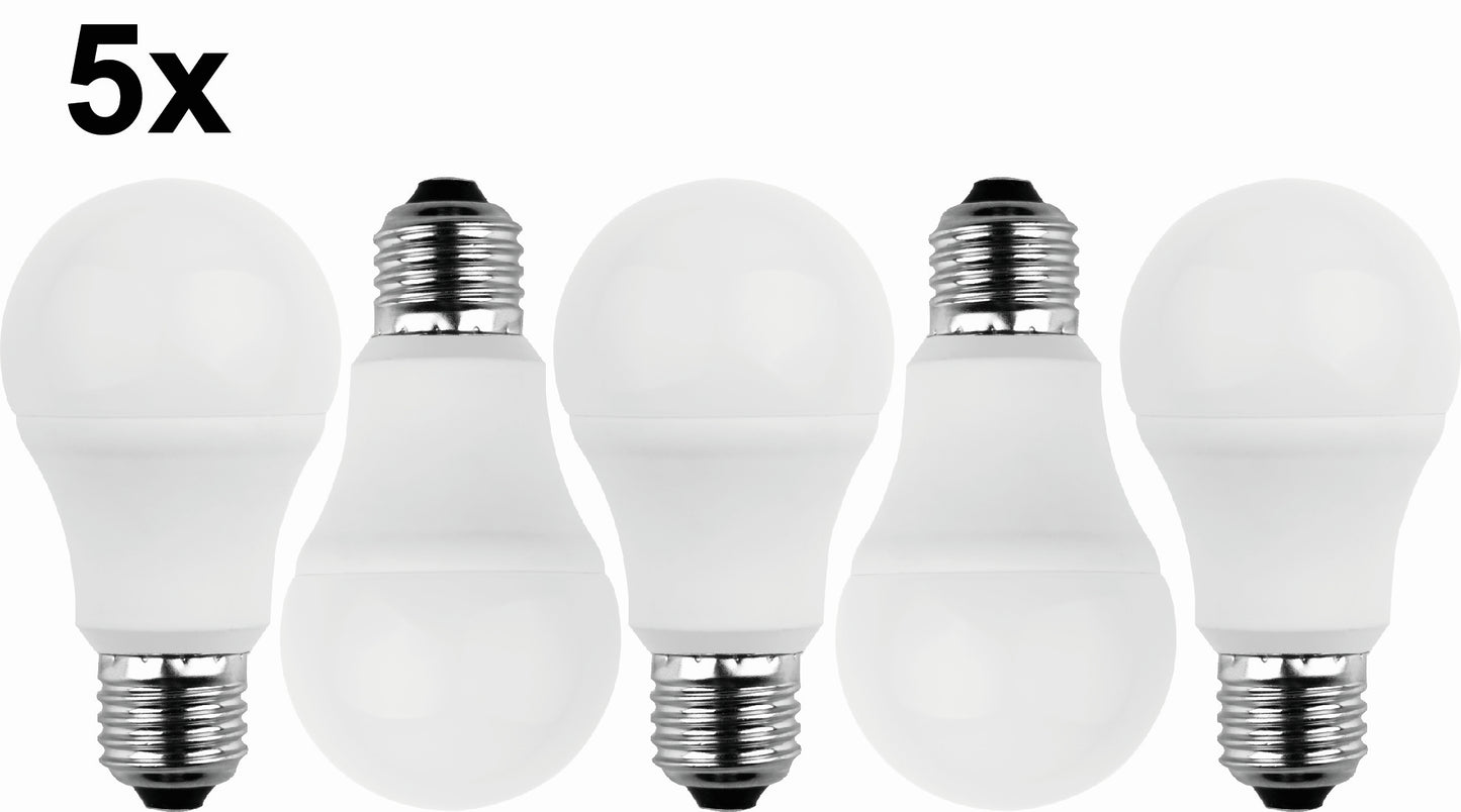 BLULAXA LED-Lampe E27 810lm | ersetzt 60W (warmweiß) 5er Set