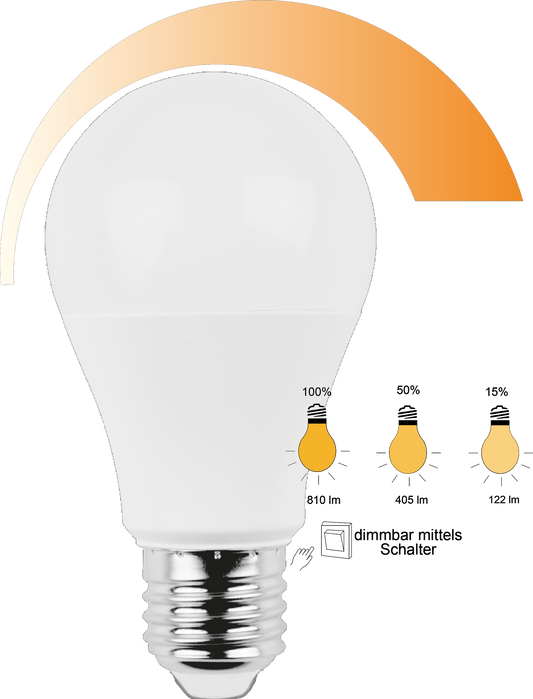 LED Switch Dim A60 E27 8,8W
