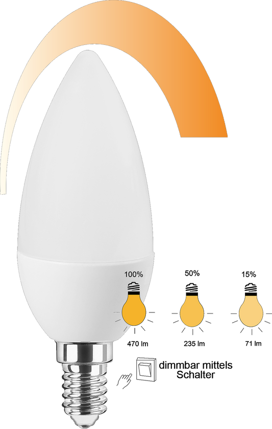 LED SMD Lampe C35 E14