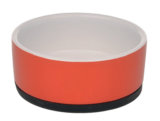 Ceramic bowl anti-slip M red
