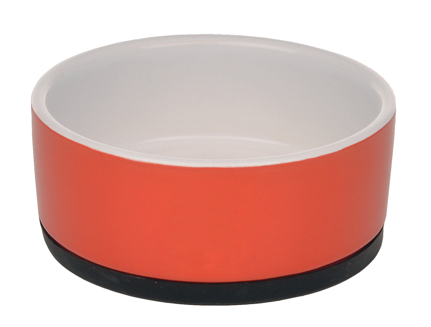 Ceramic bowl anti-slip L red