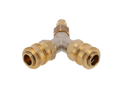 Airpress Druckluft Y-Stück mit 1/4" EURO Schnellkupplungen