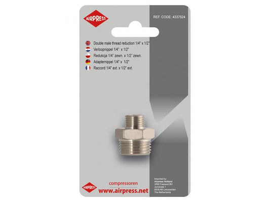 Airpress Reduzierstück | 1/4" x 1/2" Außengewinde