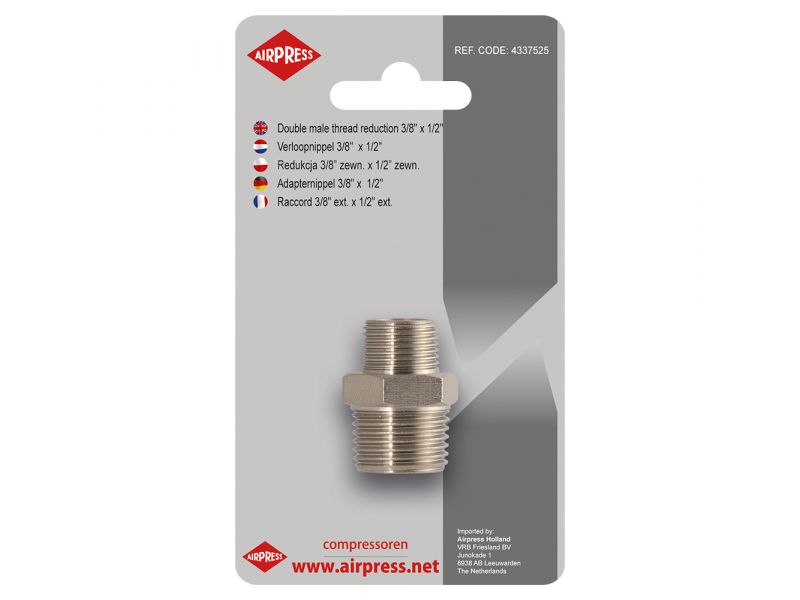 Airpress Reduzierstück | 3/8" x 1/2" Außengewinde