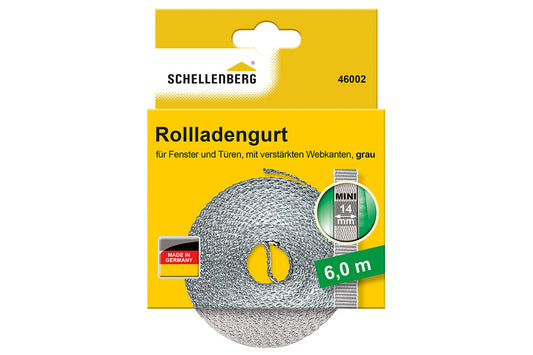 Schellenberg Rolladengurt "Mini" | 6 m lang | grau