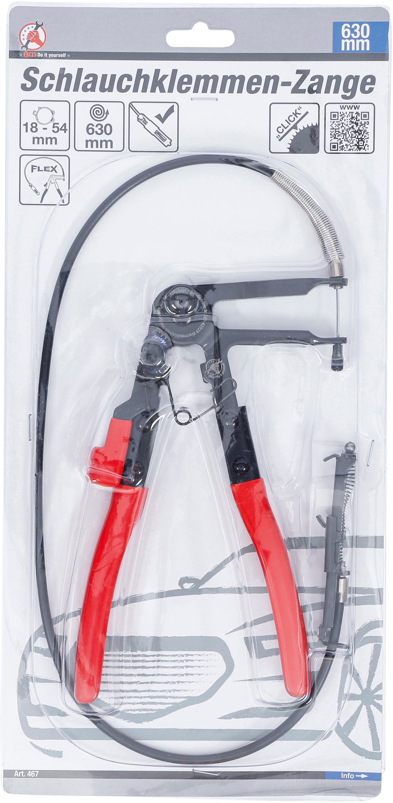 BGS Schlauchklemmen-Zange | mit Bowdenzug | 630 mm