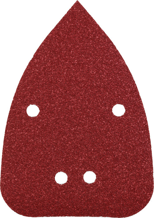 Haft-Schleifdreiecke, HOLZ & METALL, Edelkorund, 96 x 136 mm, K 120