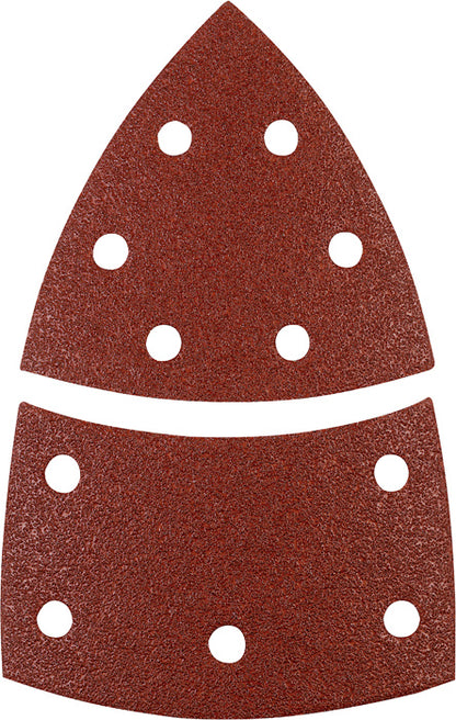 Haft-Schleifdreiecke, HOLZ & METALL, Edelkorund, 100 x 62, 93 mm, K 60