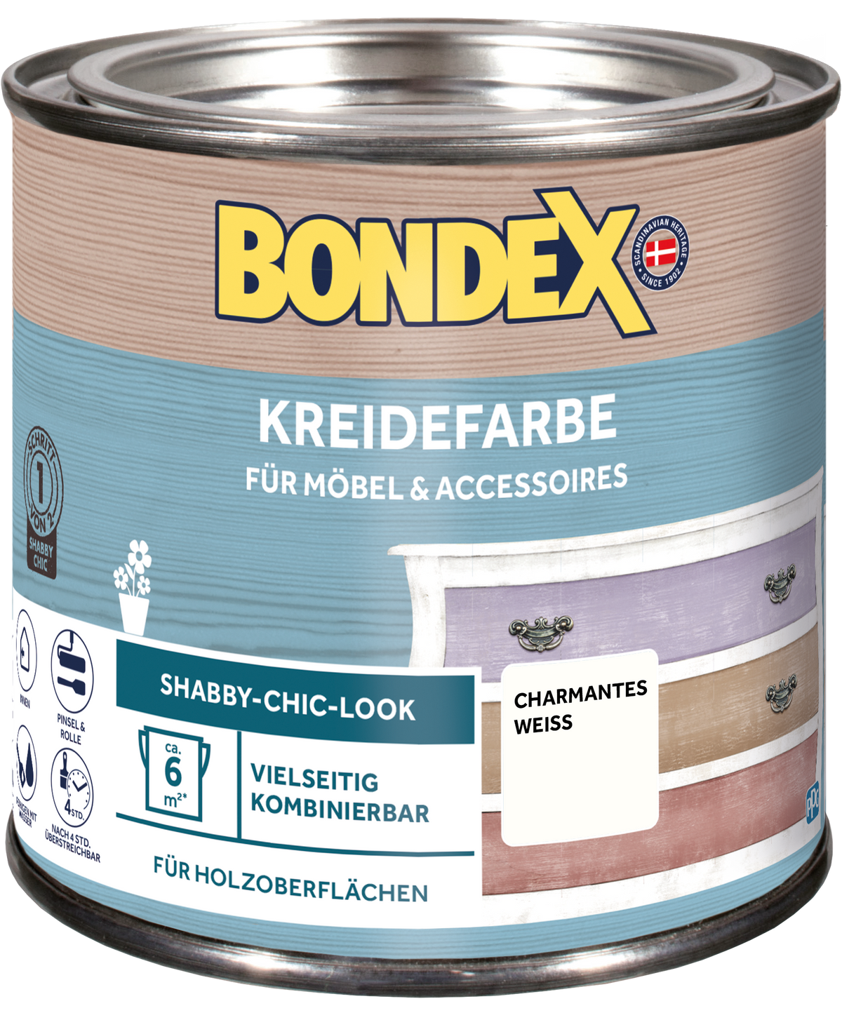 Bondex Kreidefarbe 0,5 L Charmantes Weiss